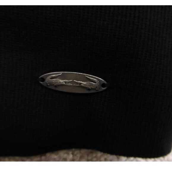 Lacoste + Malandrino Black Cowl Neck Top - Picture 6 of 10